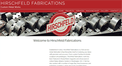 Desktop Screenshot of hirschfeldfab.com